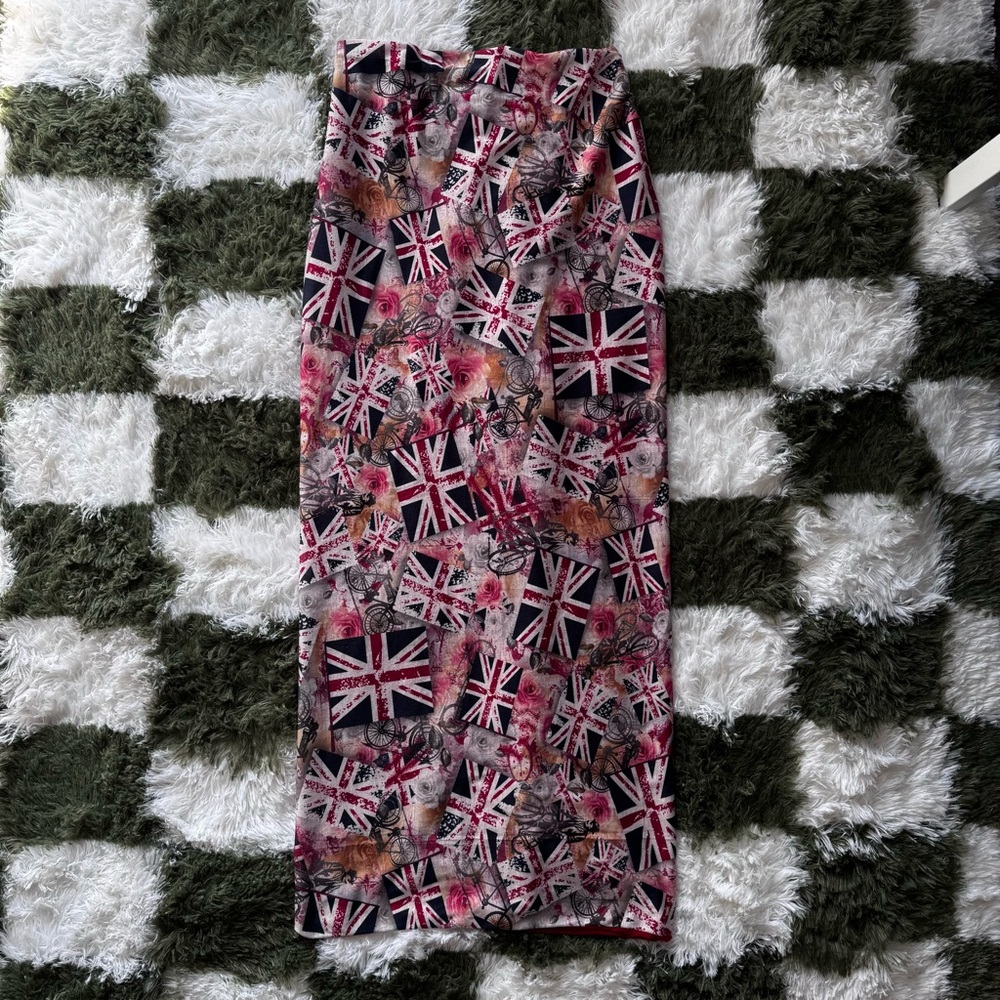 Twiggy LONDON Red and Blue Skirt